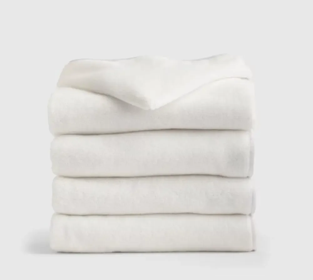 NEW 4 Pack Quince White Organic Turkish Cotton Kids Baby Hooded Towel Set